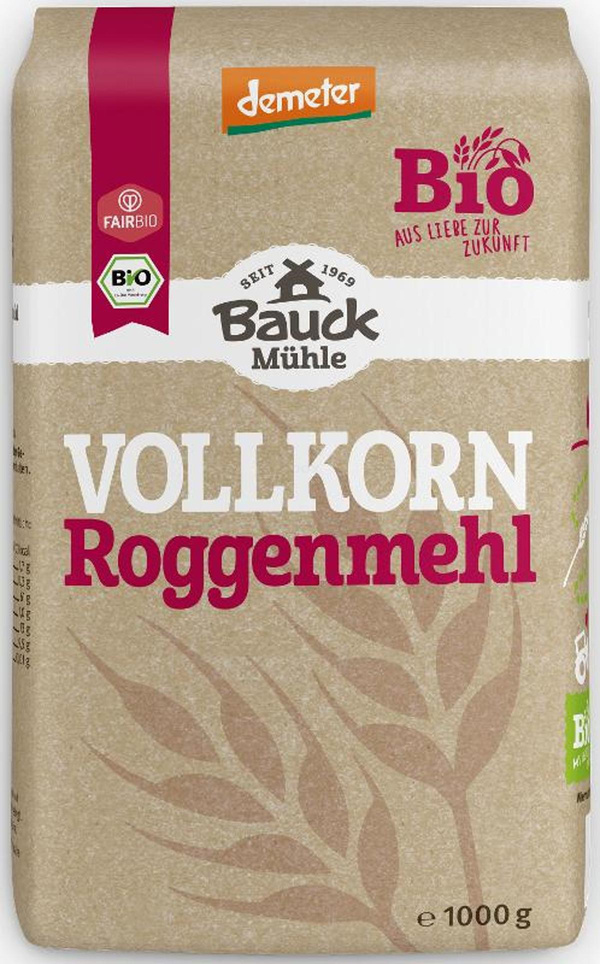 Produktfoto zu Roggenmehl Vollkorn 1 Kg