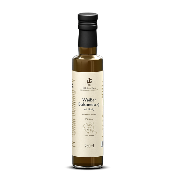Produktfoto zu Weißer Balsamessig mit Honig 250ml