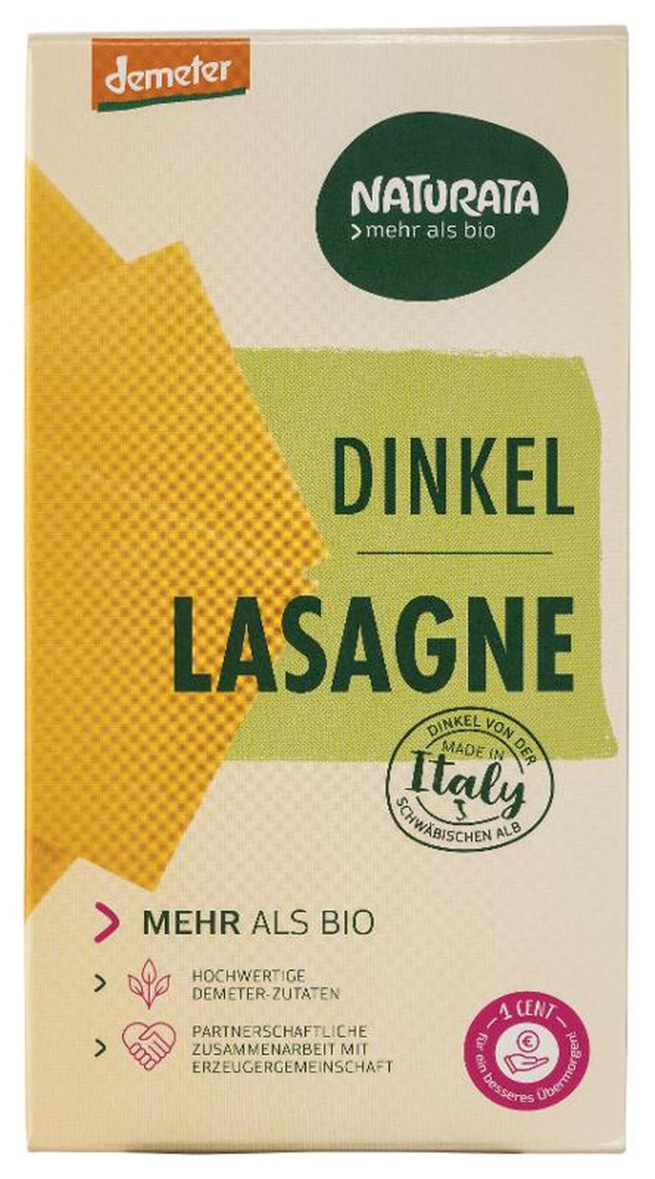 Produktfoto zu Dinkel Lasagneplatten 250 g