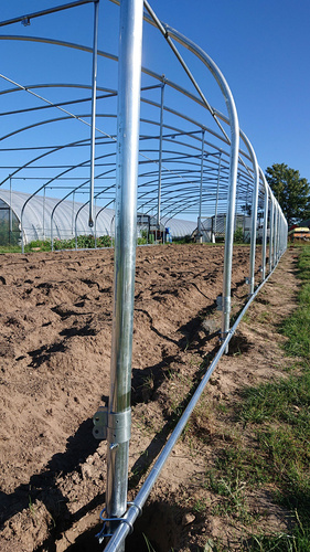 Gewächshaus im Neubau