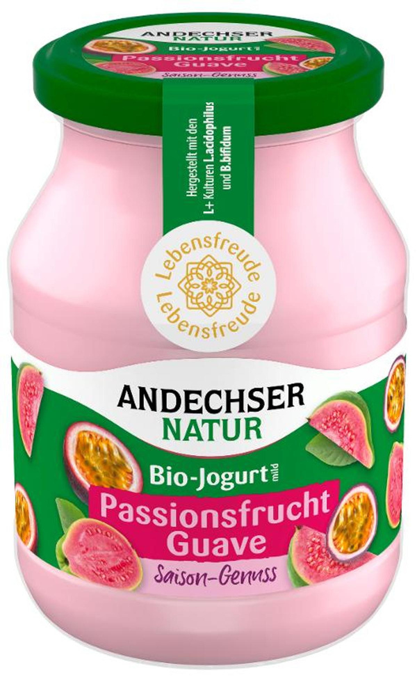 Produktfoto zu Bio Joghurt mild Guave Passionsfrucht