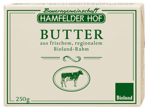 Produktfoto zu Sauerrahmbutter, Hamfelder Hof
