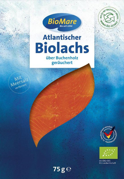 Produktfoto zu Bio Mare Lachs geräuchert 100g