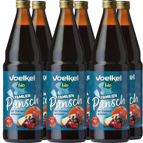 Produktfoto zu Familienpunsch Voelkel 6*0,75L