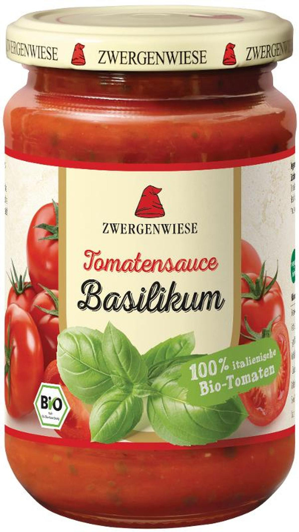 Produktfoto zu Tomatensauce Basilikum 340 ml