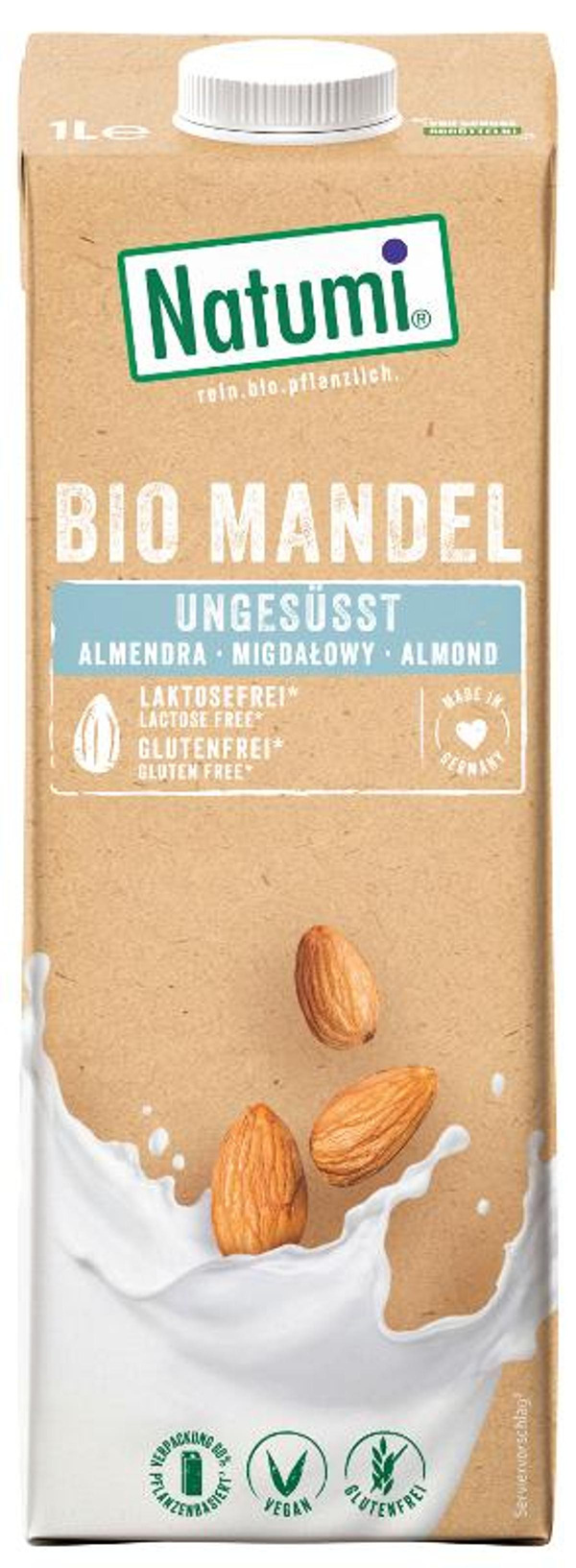 Produktfoto zu Mandeldrink, ungesüßt 1l