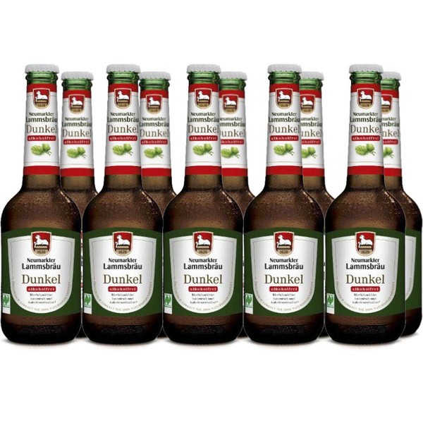 Produktfoto zu Lammsbräu Dunkel Alkoholfrei 10 *0,33 L