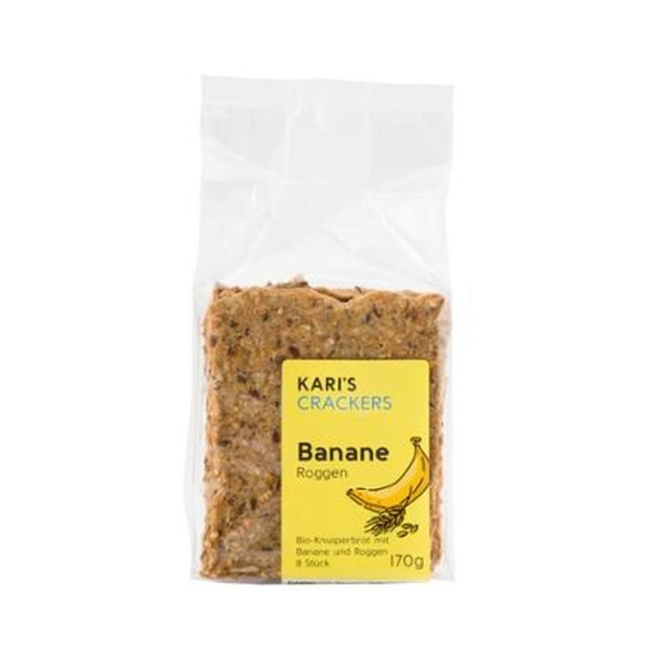 Produktfoto zu Kari's Crackers Banane Roggen