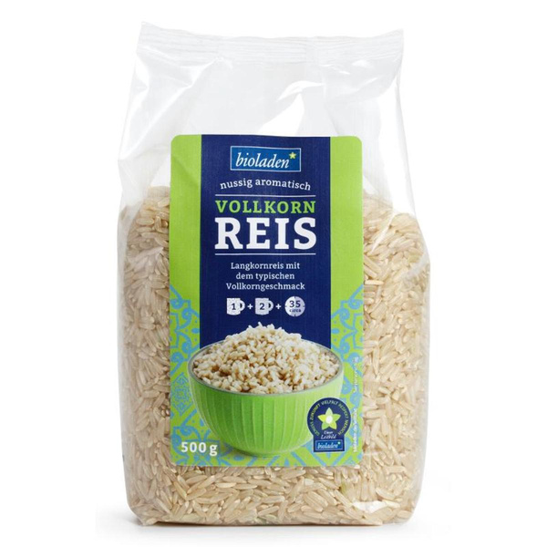 Produktfoto zu Vollkornreis Langkorn 500 g