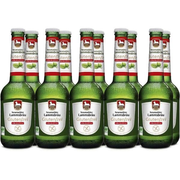 Produktfoto zu Lammsbräu, Glutenfrei, alkoholfrei, 10* 0,33 L