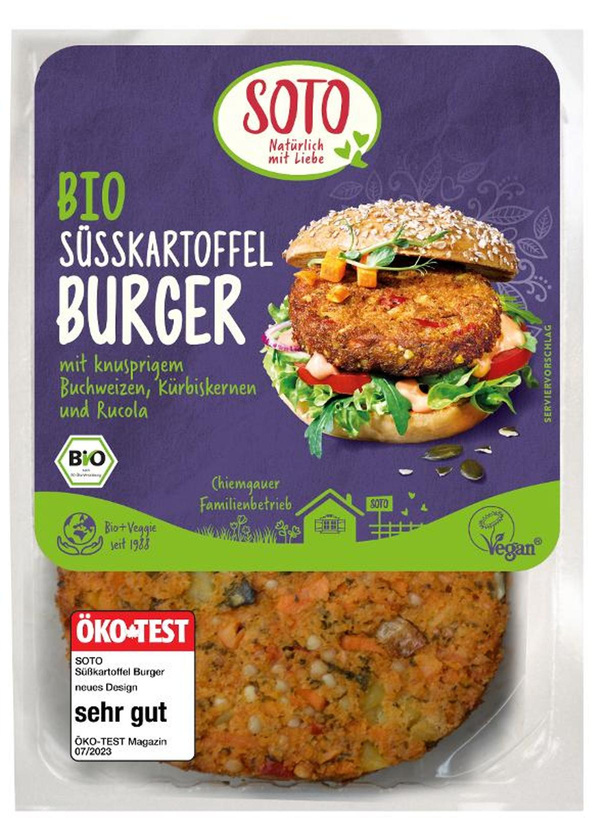 Produktfoto zu Burger Süßkartoffel Buchweizen