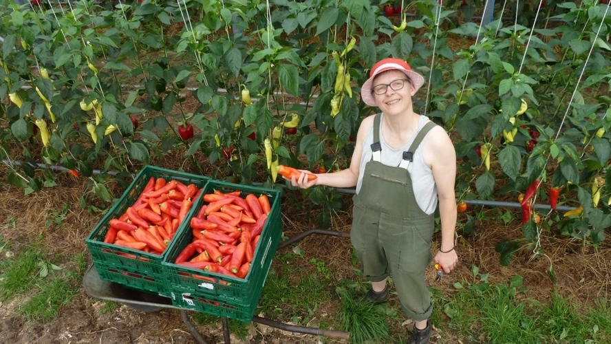 Silke Funke mit Spitz-Paprika
