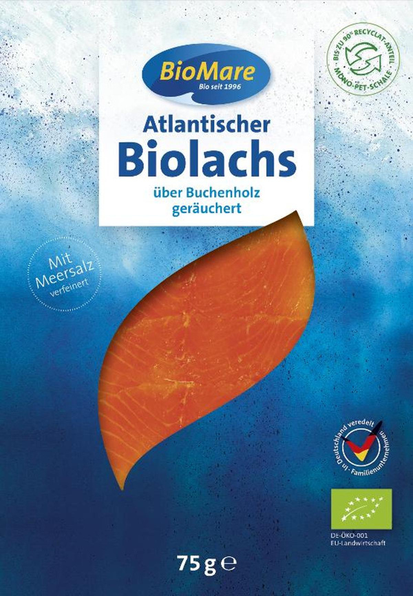 Produktfoto zu Bio Mare Lachs geräuchert 100g