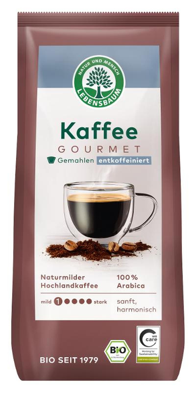 Produktfoto zu Gourmetkaffee entcoffiniert 250 g