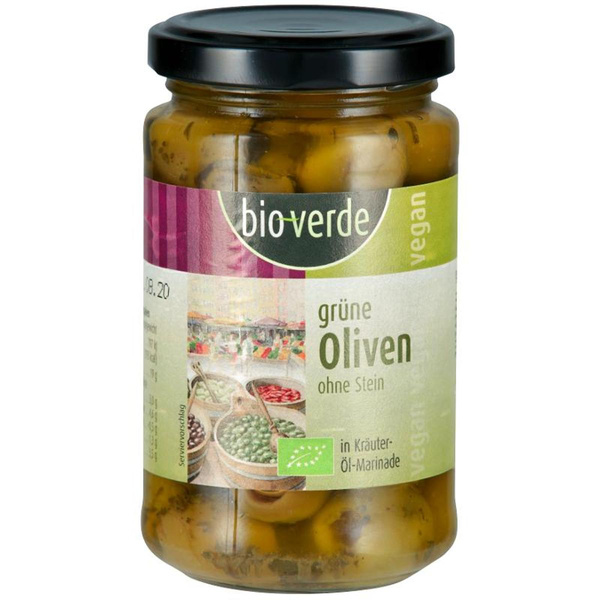 Produktfoto zu Oliven grün mariniert