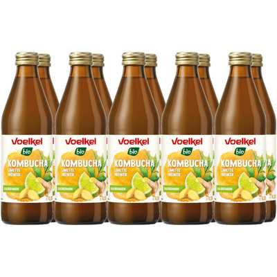 Produktfoto zu Kombucha Limette Ingwer 10* 0,33 L