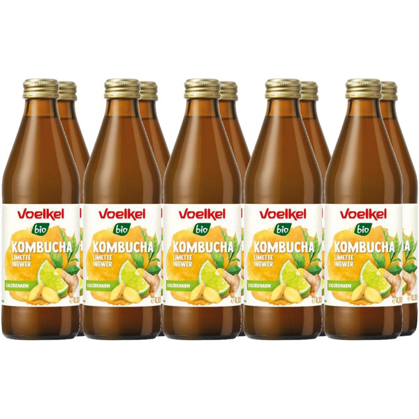 Produktfoto zu Kombucha Limette Ingwer 10* 0,33 L