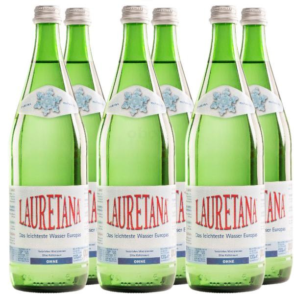 Produktfoto zu Lauretaner Wasser still 6* 1 L