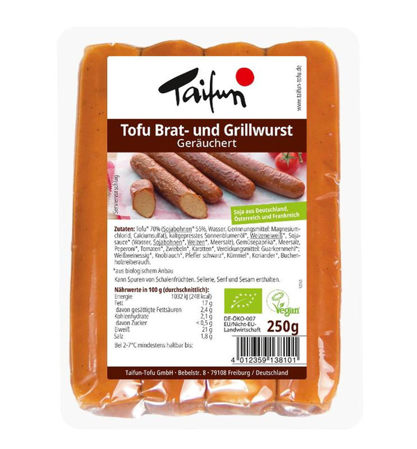 Produktfoto zu Veggie-Bratwurst Räucherknacker