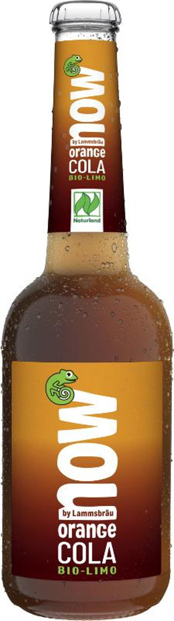 Produktfoto zu now Bio Limo  Orange Cola 0,33 L