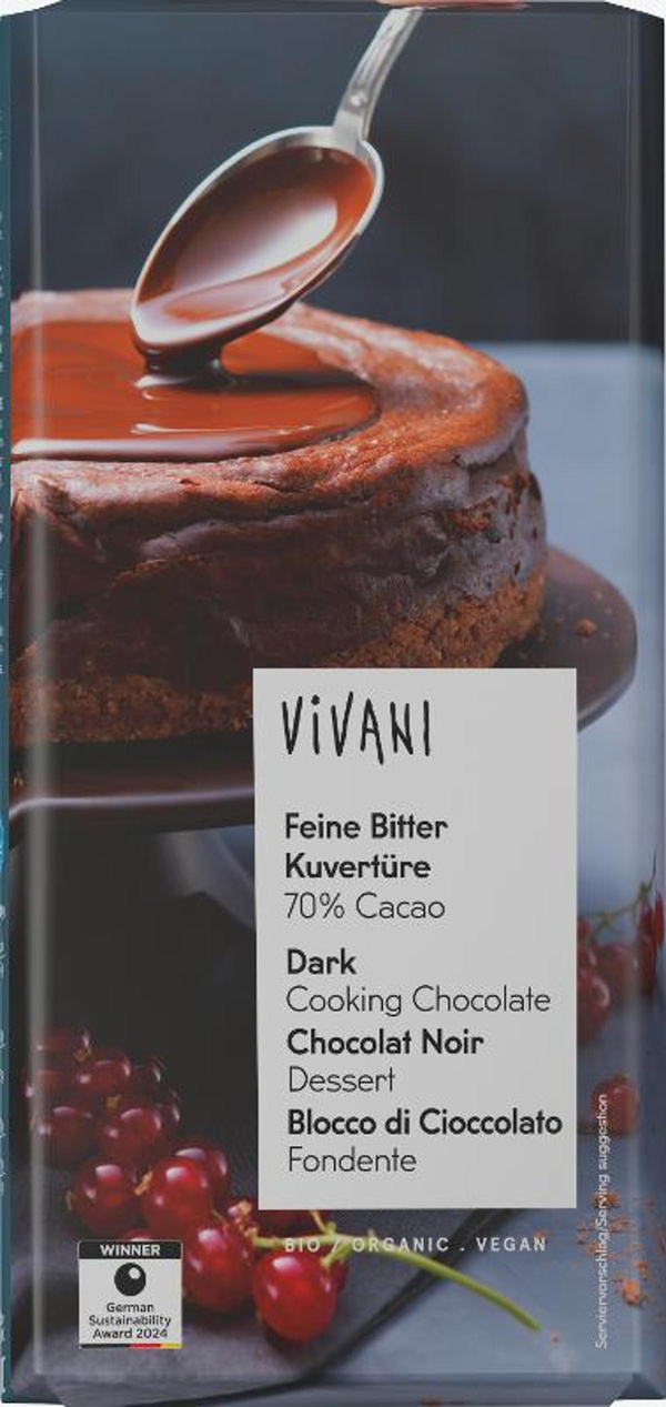 Produktfoto zu Kuvertüre Bitterschokolade