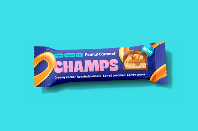 Produktfoto zu Erdnuss Caramel Schokoriegel