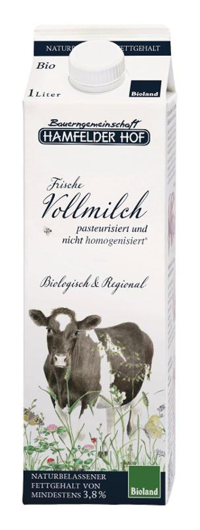 Produktfoto zu Frische Hamfelder Vollmilch