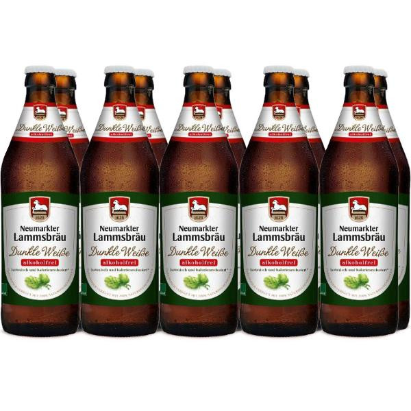 Produktfoto zu Lammsbräu Dunkle Weisse alkoholfrei 10* 0,5 L