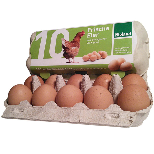 Produktfoto zu  Bioland Eier M Andresen 10 er