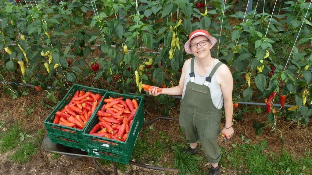 Silke Funke mit Spitz-Paprika