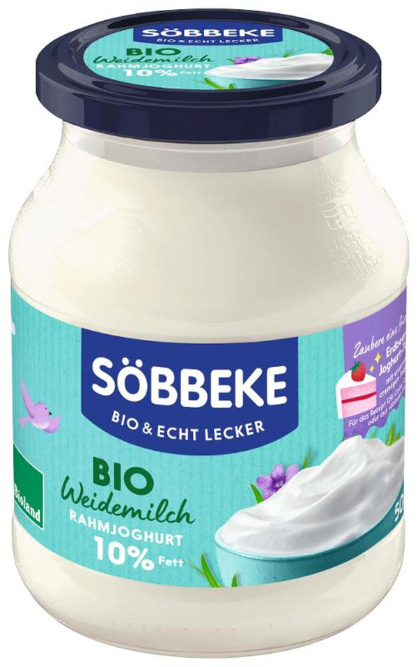 Produktfoto zu Bio Weidemilch Rahmjoghurt 10 % Fett