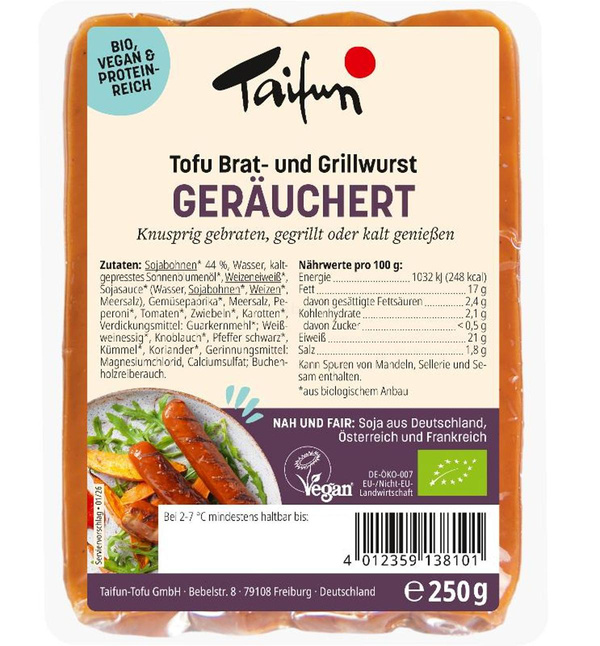 Produktfoto zu Veggie-Bratwurst Räucherknacker