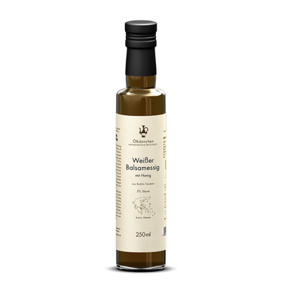Produktfoto zu Weißer Balsamessig mit Honig 250ml