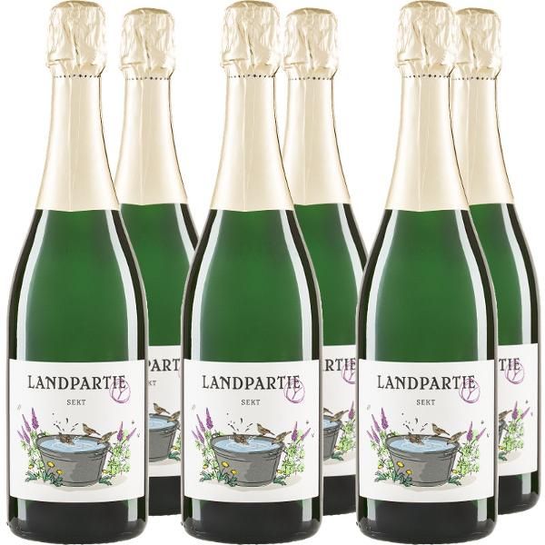 Produktfoto zu Landpartie Sekt Mild 6* 0,75 L