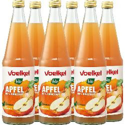 Produktfoto zu Apfelsaft naturtrüb Biostreuobst 6* 0,7 L