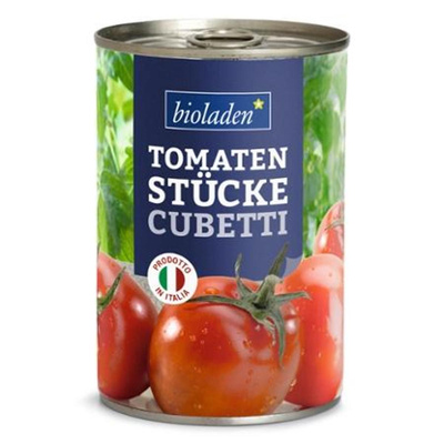 Produktfoto zu Tomatenstücke Cubetti 400 g