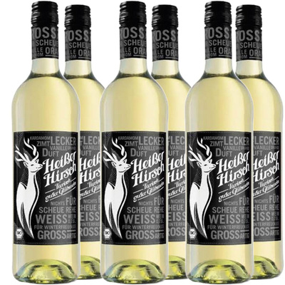 Produktfoto zu Heißer Hirsch Glühwein weiß 6 * 0,7 L
