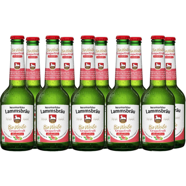 Produktfoto zu Lammsbräu Bio Weiße Grapefruit alkoholfrei 10* 0,33 L