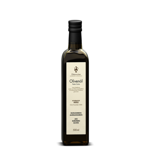 Produktfoto zu Olivenöl 500ml, 100% Koroneiki, Rethymno
